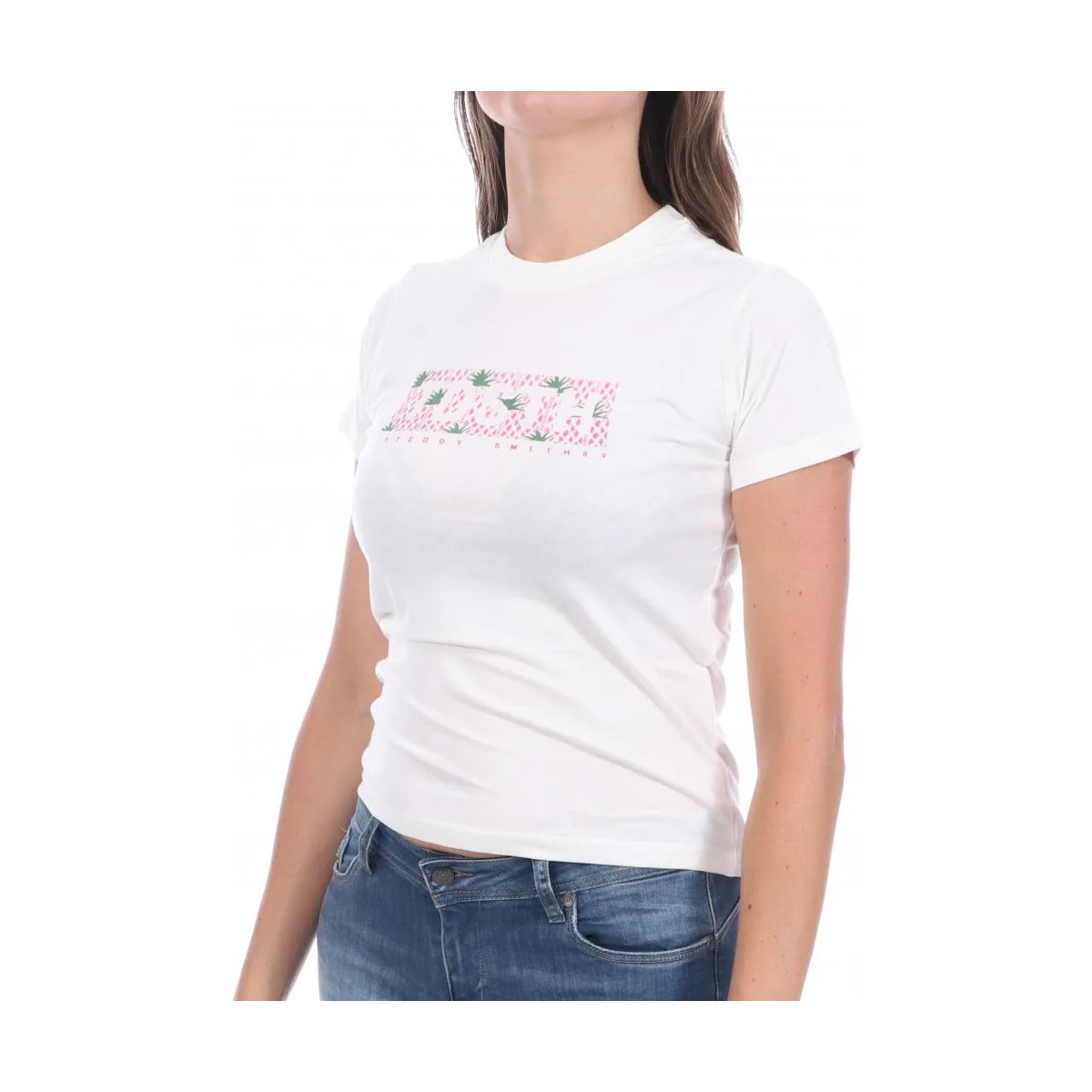 Kleidung Mädchen T-Shirts & Poloshirts Teddy Smith 51006363D Weiss