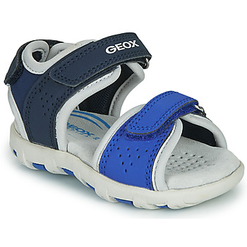 Schuhe Jungen Sandalen / Sandaletten Geox SANDAL PIANETA Blau