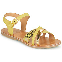 Schuhe Mädchen Sandalen / Sandaletten Geox J SANDAL EOLIE GIRL Gelb / Gold