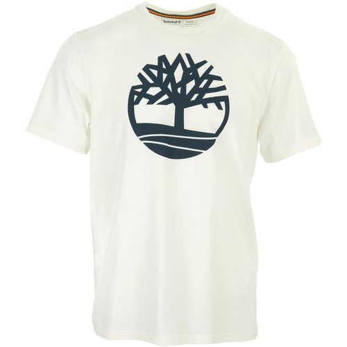 Kleidung Herren T-Shirts Timberland Kennebec River Tree Logo Tee Weiss