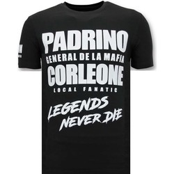 Kleidung Herren T-Shirts Local Fanatic Padrino Corleone Schwarz