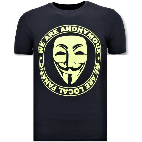 Kleidung Herren T-Shirts Local Fanatic We Are Anonymous Blau