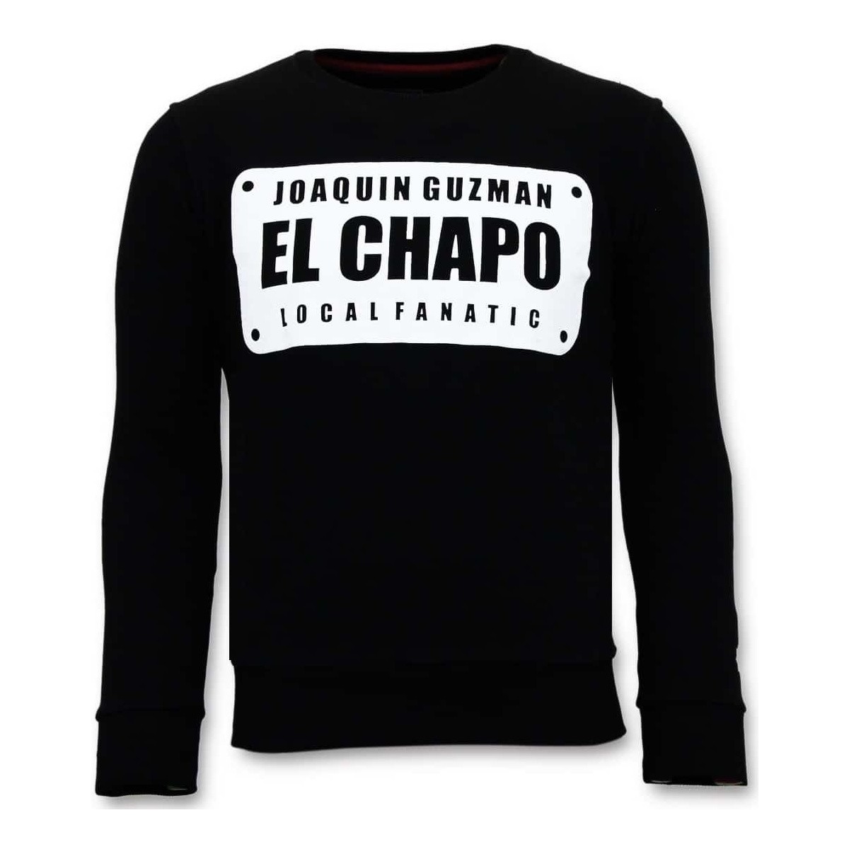 Kleidung Herren Sweatshirts Local Fanatic Joaquin Guzman El Chapo Schwarz
