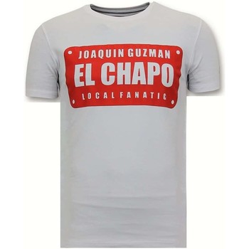 Kleidung Herren T-Shirts Local Fanatic Joaquin El Chapo Guzman Weiss