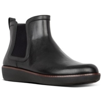 Schuhe Damen Low Boots FitFlop CHAI CHELSEA BOOTS ALL BLACK Schwarz