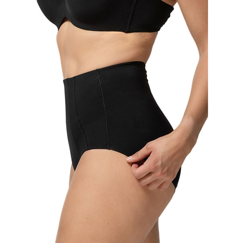 Luna Hochgeschnittener formender Slip Secret Sense schwarz Schwarz