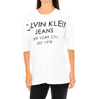 Kleidung Damen T-Shirts Calvin Klein Jeans J20J204632-112 Weiss