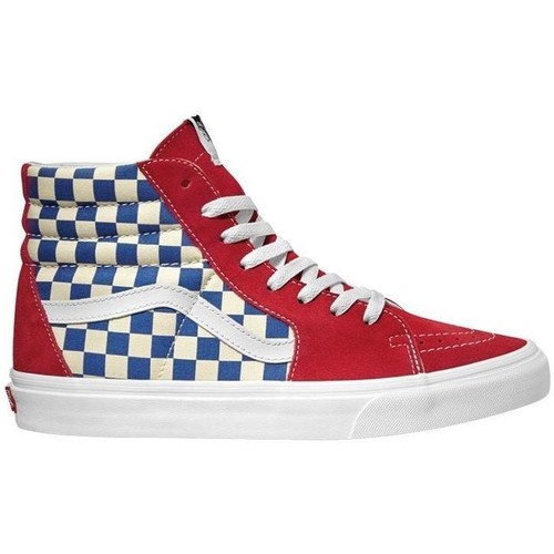 Schuhe Tennisschuhe Vans UA SK8-HI (BMX Checkerboard) True Blue/Red Rot