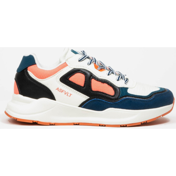 Schuhe Damen Sneaker Low Asfvlt Baskets Femme  Concrete blanc/bleu/corail