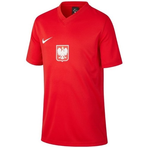 Kleidung Jungen T-Shirts Nike JR Polska Breathe Football Rot