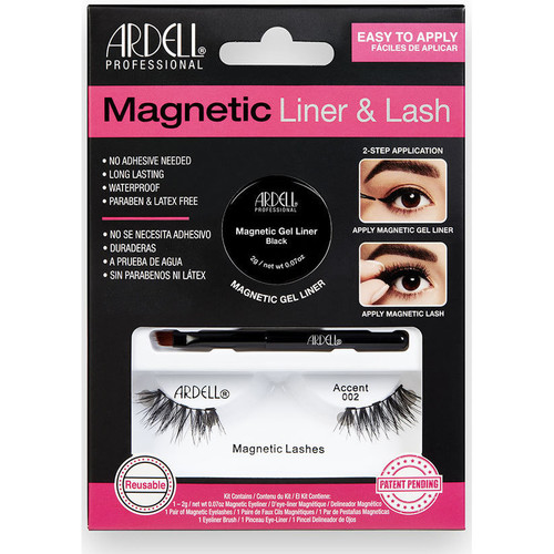 Beauty Damen Mascara  & Wimperntusche Ardell Magnetic Liner & Lash Accent Pestañas 002 + Gel Liner 