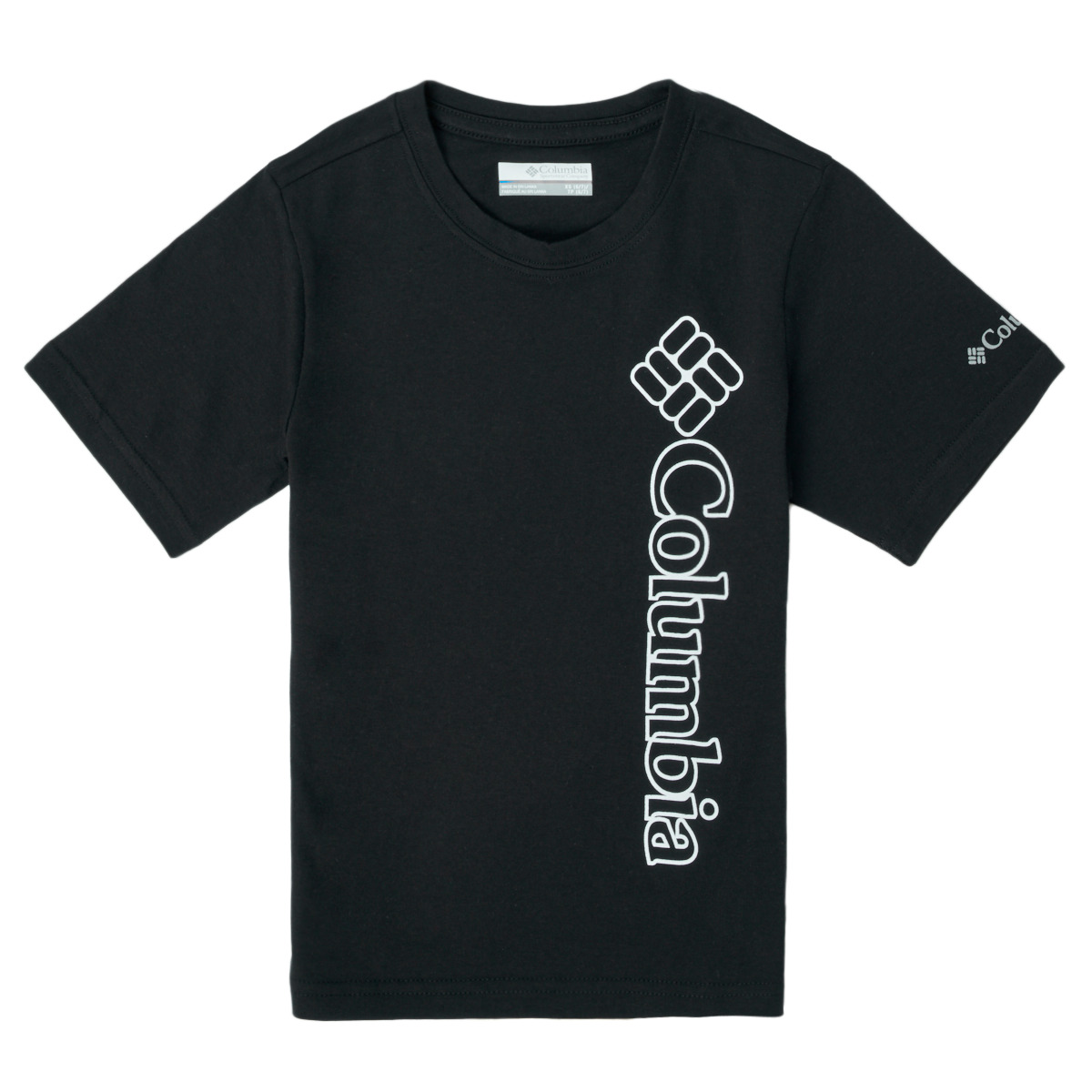 Kleidung Jungen T-Shirts Columbia HAPPY HILLS GRAPHIC Schwarz