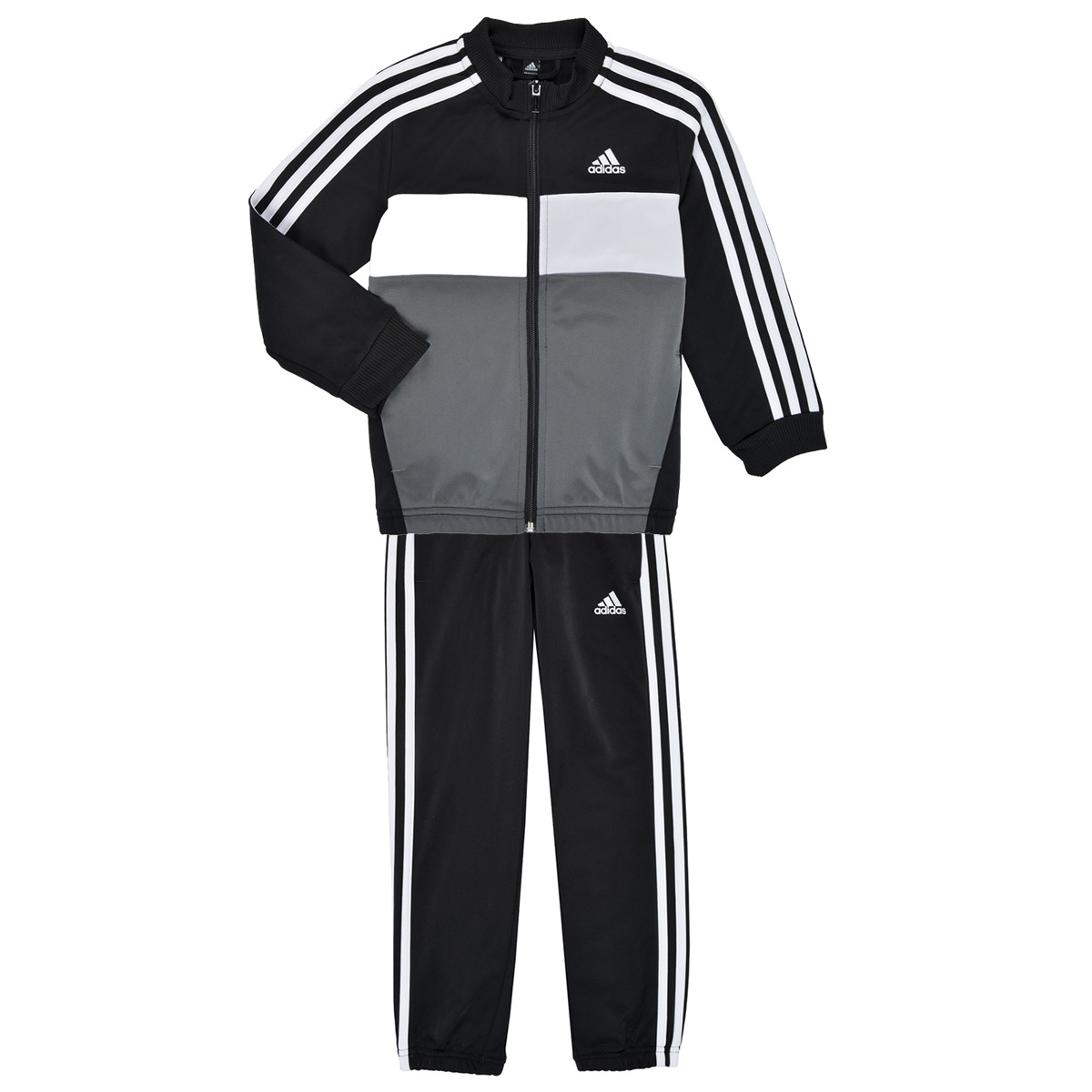Kleidung Jungen Jogginganzüge Adidas Sportswear B TIBERIO TS Schwarz / Grau
