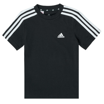 Kleidung Jungen T-Shirts adidas Performance B 3S T Schwarz