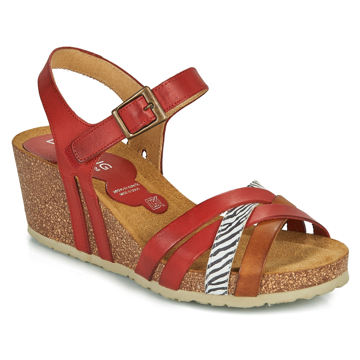 Schuhe Damen Sandalen / Sandaletten Dorking PALMA Rot