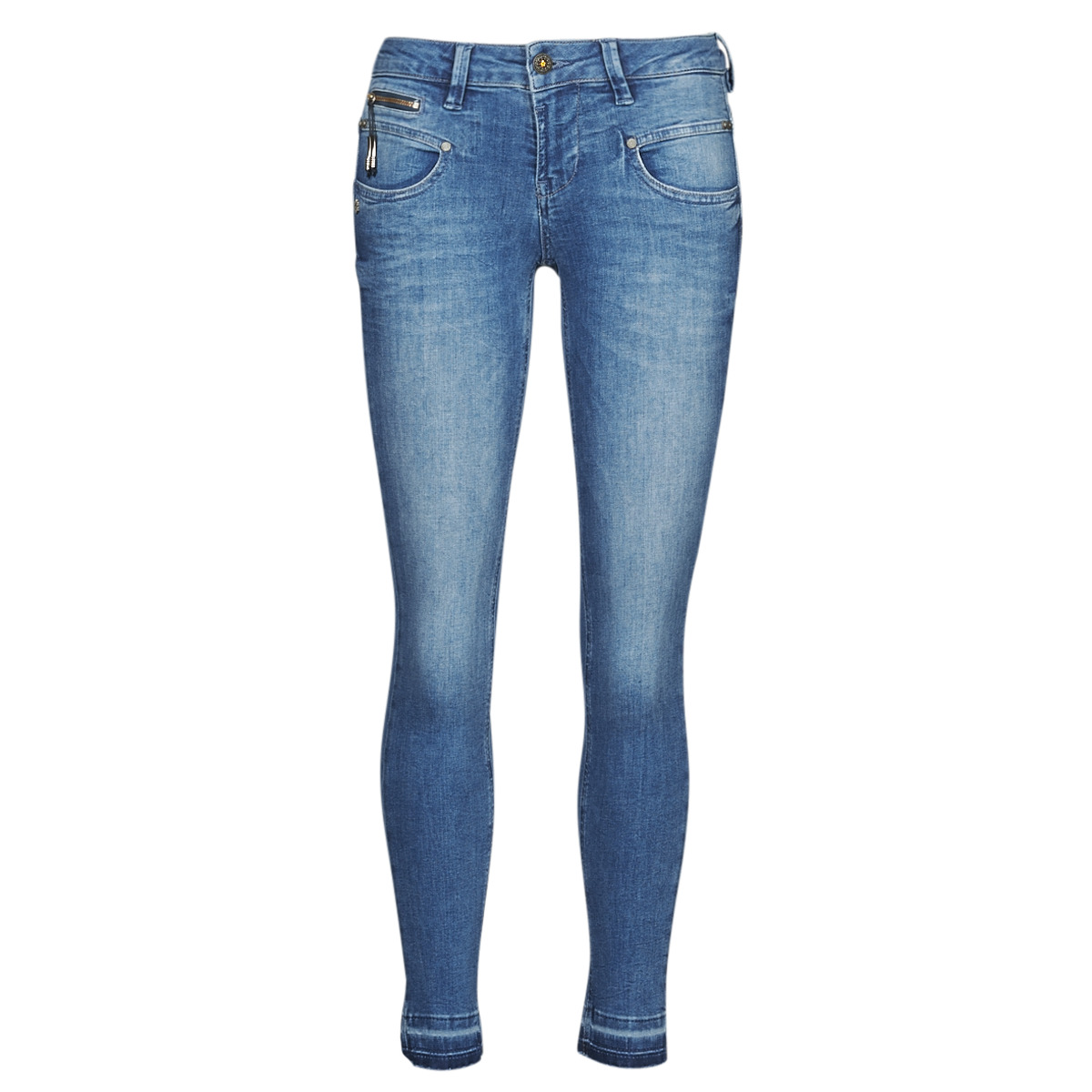 Kleidung Damen Slim Fit Jeans Freeman T.Porter ALEXA CROPPED S-SDM Blau