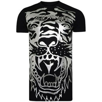 Kleidung Herren T-Shirts Ed Hardy - Big-tiger t-shirt Schwarz