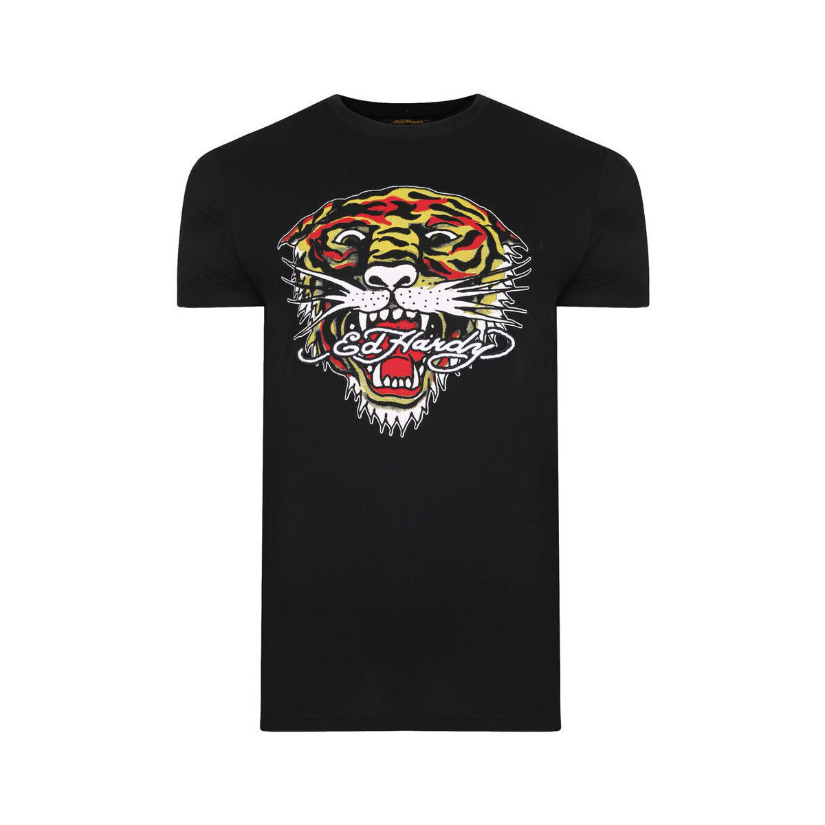Kleidung Herren T-Shirts Ed Hardy Mt-tiger t-shirt Schwarz