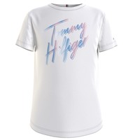 Kleidung Mädchen T-Shirts Tommy Hilfiger KG0KG05870-YBR Weiss