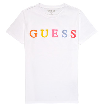 Kleidung Mädchen T-Shirts Guess H1RJ04-K8HM0-TWHT Weiss