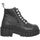 Schuhe Damen Low Boots No Name KROSS BOOTS PRINT PYTHON Schwarz