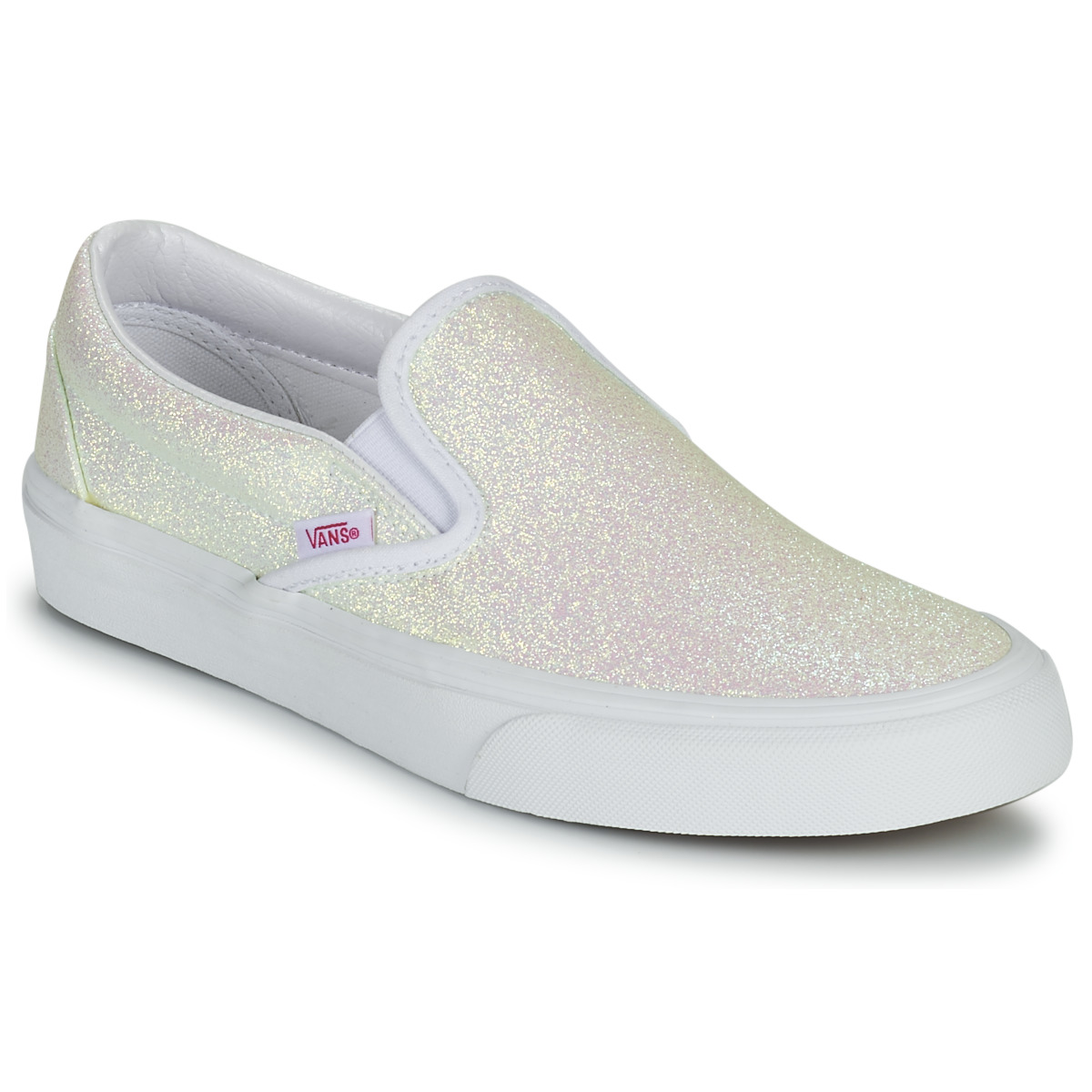 Schuhe Damen Slip on Vans Classic Slip-On Glitterfarbe / Beige / Rosa