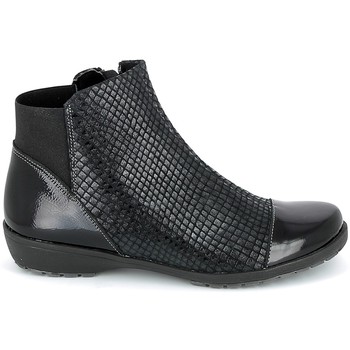 Schuhe Damen Boots Boissy 8081 Noir Schwarz