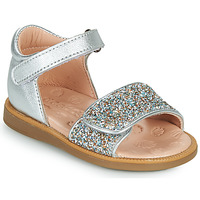Schuhe Mädchen Sandalen / Sandaletten Acebo's 1232-PLATA Silbern