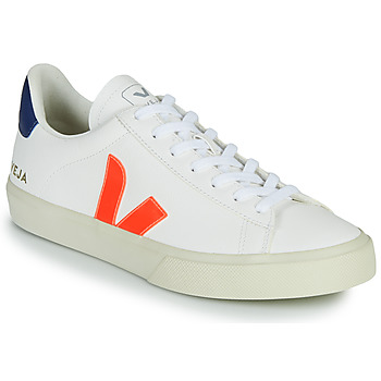 Schuhe Sneaker Low Veja CAMPO Weiss / Orange / Blau