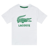 Kleidung Jungen T-Shirts Lacoste TJ1965-001 Weiss