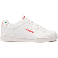 Schuhe Damen Sneaker Diadora Impulse i IMPULSE I C8865 White/Geranium Weiss