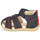 Schuhe Kinder Sandalen / Sandaletten Kickers BIGBAZAR-2 Beige / Gelb / Marine