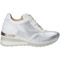 Schuhe Damen Sneaker Low Exton E06 Silber