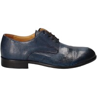 Schuhe Herren Leinen-Pantoletten mit gefloch Exton 5354 Blau