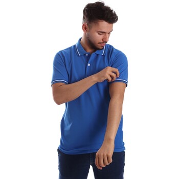 Kleidung Herren T-Shirts & Poloshirts Key Up 2Q70G 0001 Blau