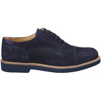 Schuhe Herren Leinen-Pantoletten mit gefloch Exton 9196 Blau