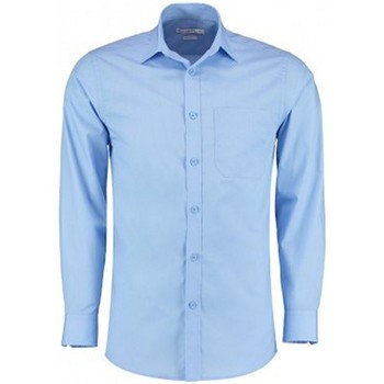 Kleidung Herren Langärmelige Hemden Kustom Kit K142 Blau