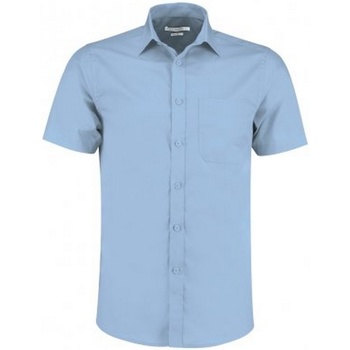 Kleidung Herren Kurzärmelige Hemden Kustom Kit KK141 Blau