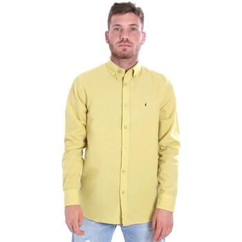 Kleidung Herren Langärmelige Hemden Les Copains 9U2371 Gelb