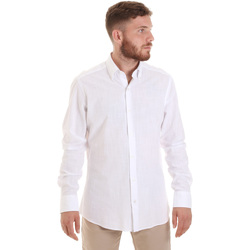 Kleidung Herren Langärmelige Hemden Les Copains 20P.689 P700SL Weiß