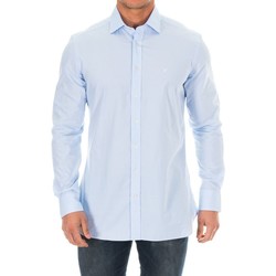 Kleidung Herren Langärmelige Hemden Hackett HM305468-513 Blau