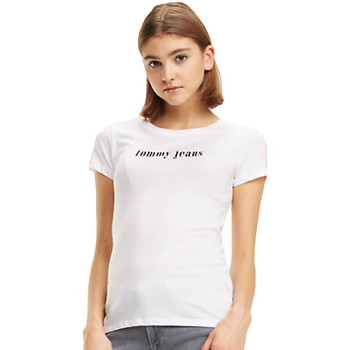 Kleidung Damen T-Shirts Tommy Jeans Essential slim Weiss