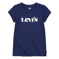 Kleidung Mädchen T-Shirts Levi's MODERN VINTAGE SERIF TEE Marine