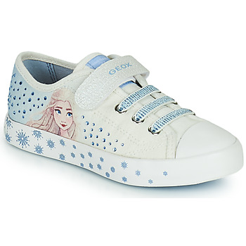 Schuhe Mädchen Sneaker Low Geox JR CIAK GIRL Weiss / Blau