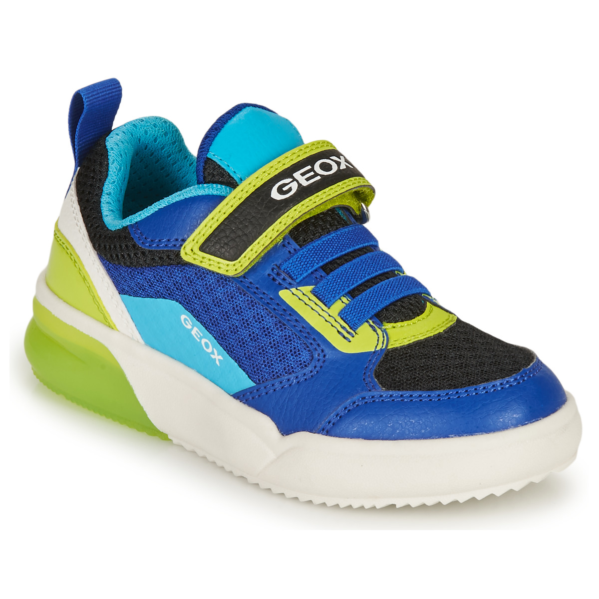 Schuhe Jungen Sneaker Low Geox GRAYJAY BOY Blau / Grün