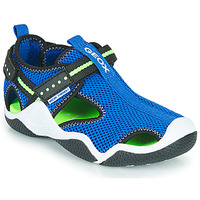 Schuhe Jungen Sportliche Sandalen Geox JR WADER Blau / Grün