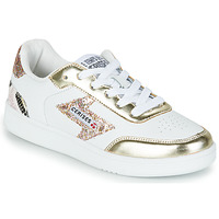 Schuhe Damen Sneaker Low Le Temps des Cerises FLASH Weiss / Gold
