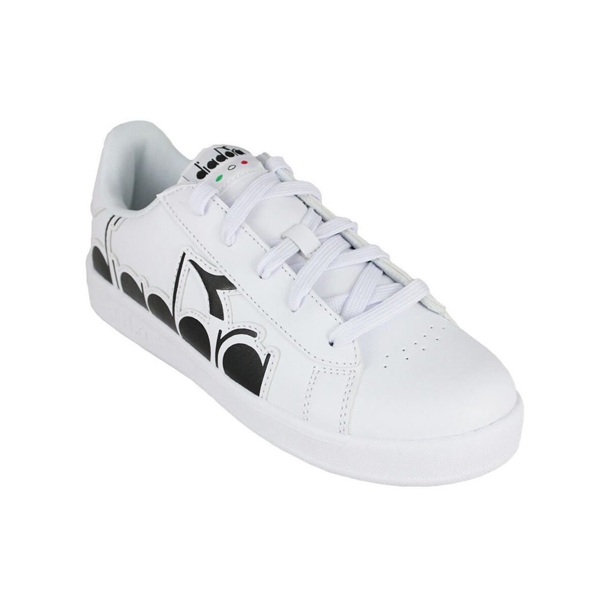 Schuhe Kinder Sneaker Diadora 101.176274 01 C0351 White/Black Schwarz