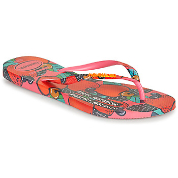 Schuhe Damen Zehensandalen Havaianas SLIM SUMMER Rosa / Rot