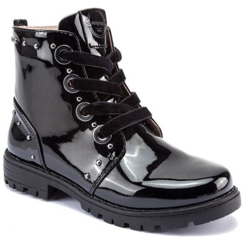 Schuhe Stiefel Mayoral 46139 Bota biker Negro Schwarz